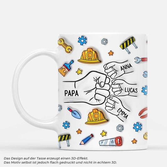 7047MGE1 3d druck effekt faustgruss werkzeug opa papa tasse personalisieren 7047M3QWB