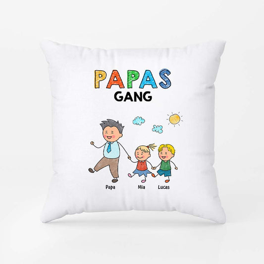 7217PGE1 papas gang buntstifte mama papa kissen personalisiert 7217ptlaa