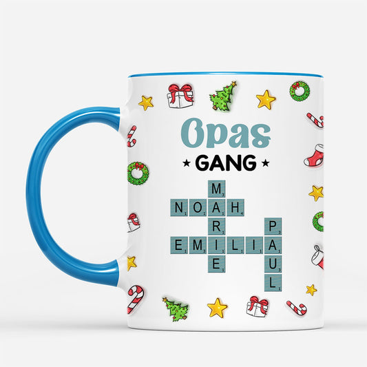 7264MGE2 3d druck effekt omas gang _ oma opa weihnachtstasse kreuzwortratsel personalisiert_ 7264MKQ5A