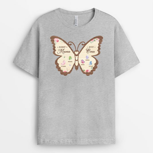 7730AGE1 zuerst mama jetzt oma schmetterlinge oma t shirt personalisiert 7730asyza_2
