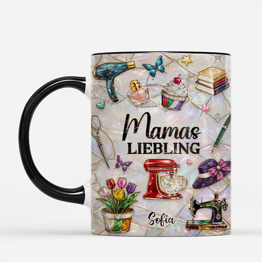7887MGE2 3d druck effekt omas liebling personalisiertes geschenk oma mama tasse nahen 7887mttza