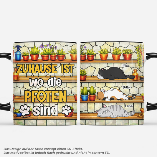 7893MGE1 3d druck effekt zuhause ist wo die pfoten sind personalisierte geschenke katze tasse 7893mcfad_81d0128b 919e 42a1 badf f8ef9d34a4fe