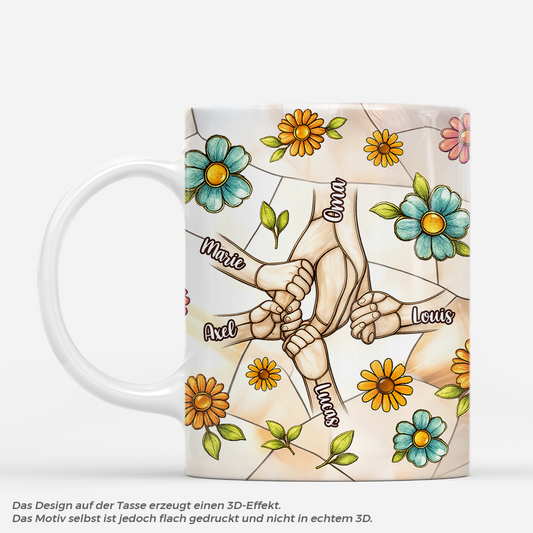 7930MGE1 3d druck effekt handchenhalten personalisiertes geschenk mamaoma tasse 7930mtxaa