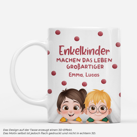 7936MGE1 enkelkinder machen das leben grossartiger personalisiertes geschenk mamapapaomaopa tasse 7936m8fza