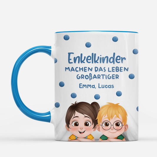 7936MGE2 enkelkinder machen das leben grossartiger personalisiertes geschenk mamapapaomaopa tasse 7936m8fza