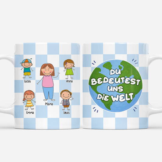 7955MGE1 du bedeutest mir die welt personalisiertes geschenk mamapapa tasse 7955m6pwa