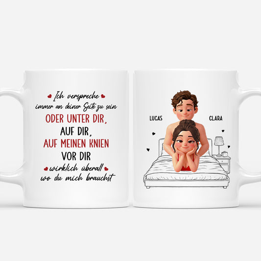 7991MGE1 ich verspreche immer an deiner seite zu sein personalisierte paar geschenke cartoon tassen lustig 7991m6q5g_b06ee9f2 16bc 4132 9a0e 6074a1d70eb2