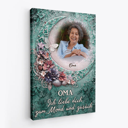 8006CGE2 ich liebe dich bis zum mond und zuruck personalisiertes geschenk leinwand mama papa 8006c6pwa