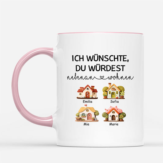 8034MGE2 3d druck effekt ich wunschte du wurdest nebenan wohnen personalisierte geschenke beste freundin tassen modellbau 8034m8v5f