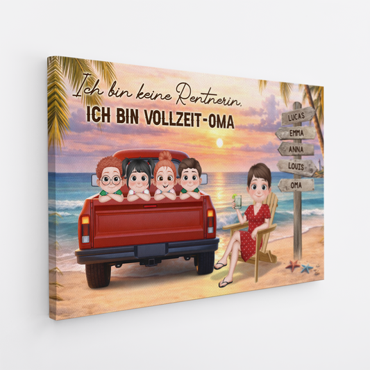 8160CGE2 ich bin kein rentner ich bin vollzeit opa personalisiertes geschenk leinwand fur omaopa 8160csxwa