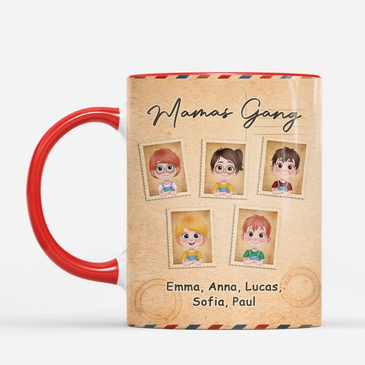 8191MGE2 3d druck effekt papas gang briefmarken personalisiertes geschenk mamapapa tasse 8191mtxcb