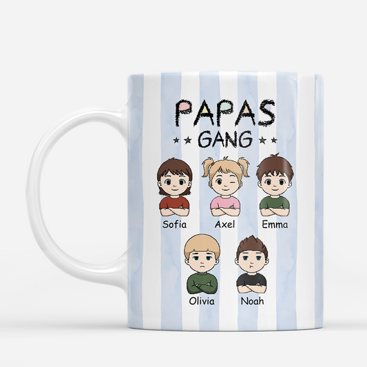 8322MGE1 papas gang personalisiertes geschenk mama papa tasse streifen 8322mtx5b