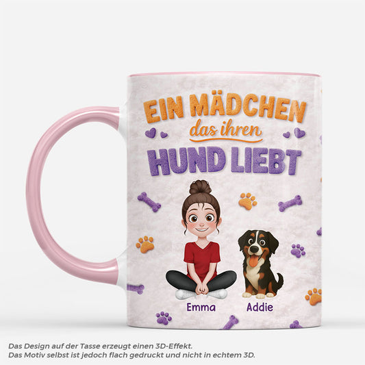 8360MGE1 3d druck effekt nur eine frau die hunde liebt personalisierte hunde geschenke tasse cartoon 8360mtptc_b3a654a8 85b9 4e06 a0c5 d1a823aa18bc