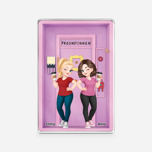 8418RGE1 3d druck effekt besties personalisierte geschenke fur beste freunde rechteck acryl aufsteller 8418rcecf
