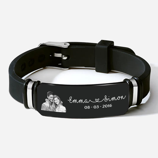 8552JGE1 liebespaar mit namen personalisierte paare geschenke armbander_ foto 8552jnp5g