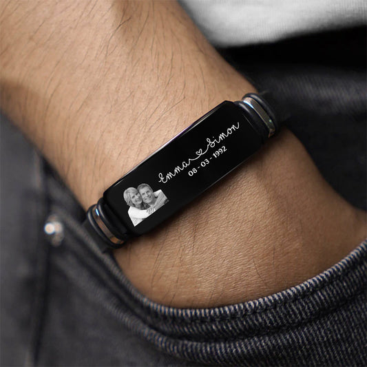 8552JGE2 liebespaar mit namen personalisierte paare geschenke armbander_ foto 8552jnp5g