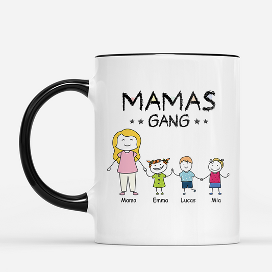 8644MGE2 papas gang stickmen personalisiertes geschenk mama papa tasse buntstifte 8644m8y5b