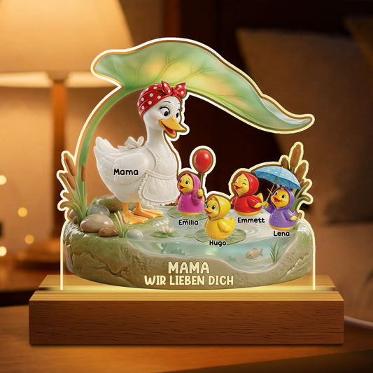 8675LGE1 3d optik mama ich liebe dich personalisiertes geschenk nachtlicht_ mama oma ente 8675lcyra