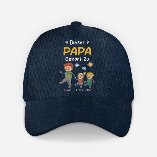 8693JGE2 dieser opa gehort zu personalisiertes geschenk kappe opa papa strichmannchen 8693jsp5b