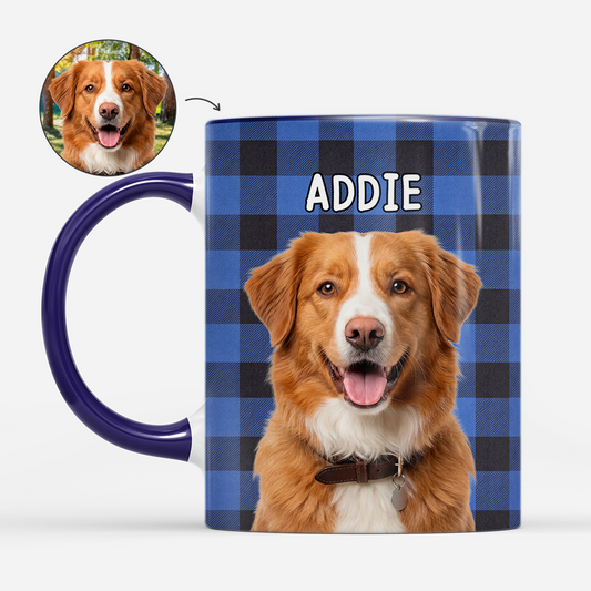 8763MGE1 hund katze tartan personalisierte geschenke foto tasse 8763m8chc