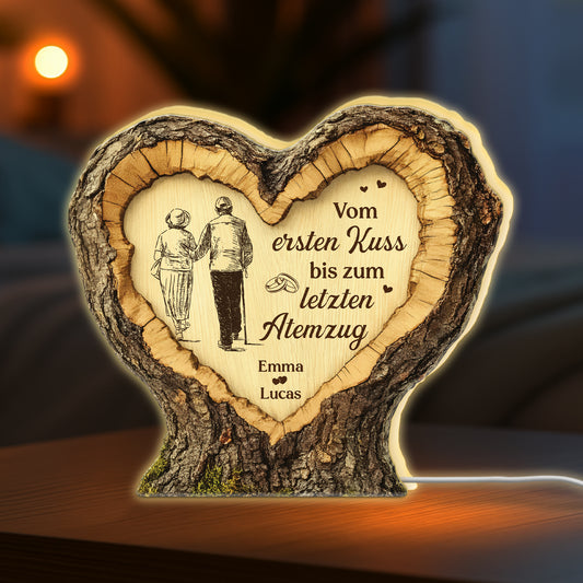 8802LGE1 3d druck effekt vom ersten kuss bis zum letzten atemzug personalisierte paar geschenke lightbox foto holzherz 8802lnpag