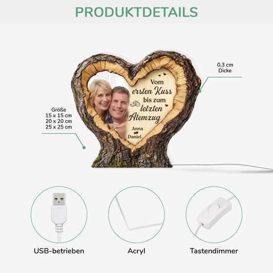 8802LGE2 3d druck effekt vom ersten kuss bis zum letzten atemzug personalisierte paar geschenke lightbox foto holzherz 8802lnpag