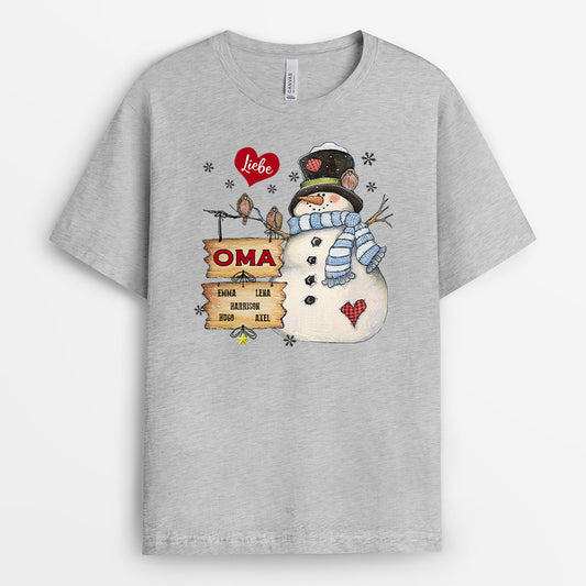 0023APP1GE1 personalisierte geschenke T Shirt weihnachten oma mama