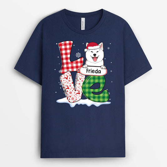 0098A040CGE2 individuelle T Shirt aufmerksamkeiten hunde hundeliebhaber weihnachts