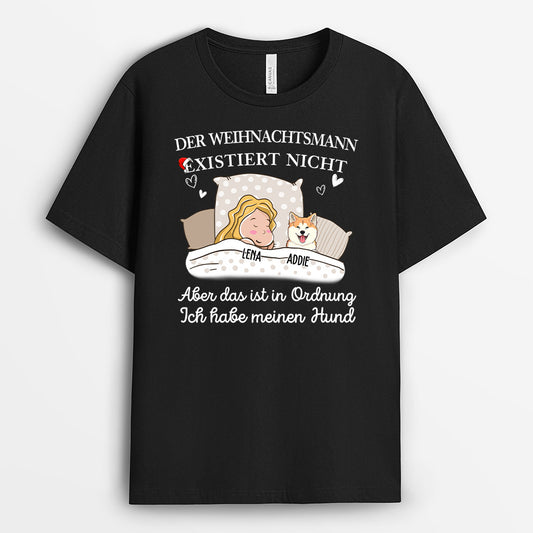0103A010CGE1 personalisierte T Shirt geschenke hunde hundeliebhaber schlafen