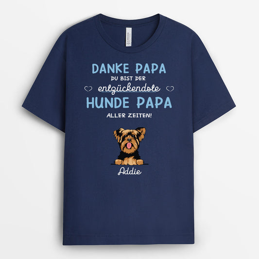 0123AGE1 Personalisierte Geschenke T Shirt Hunde Hundebesitzer
