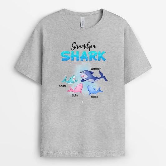 0153AGE2 personalisierte T Shirt geschenke hai opa papa papahai