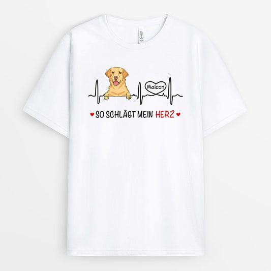 0173AGE2 personalisierte T Shirt geschenke hunde hundeliebhaber herz