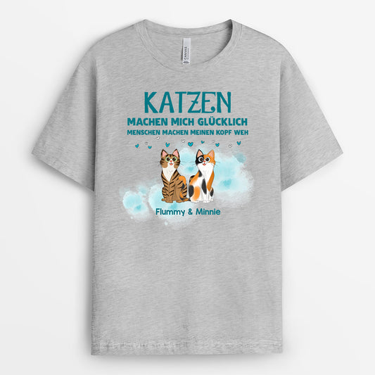 0174AGE1 personalisierte T Shirt geschenke katzen katzenliebhaber