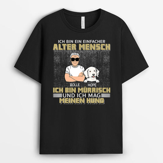 0179AGE2 personalisierte T Shirt geschenke hundepapa hundeliebhaber