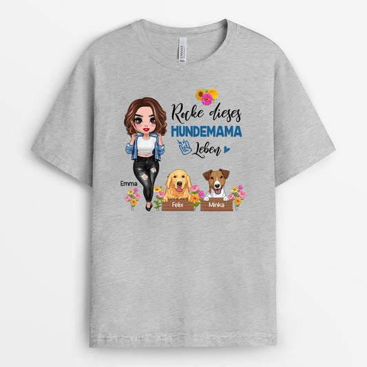 0220A140AGE2 individuelle T Shirt aufmerksamkeiten hundemama hundeliebhaber rocke dieses