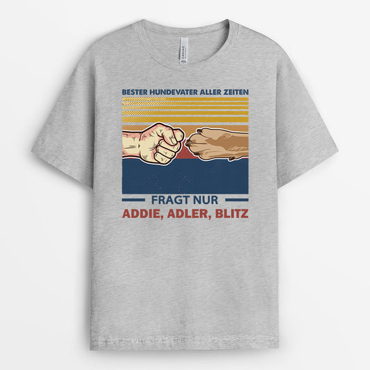 0278A100BGE2 individuelle T Shirt aufmerksamkeiten fauststoss hundeliebhaber hunde