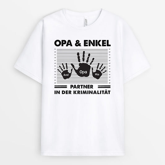0313A140BGE2 individuelle T Shirt aufmerksamkeiten hand opa papa kinder