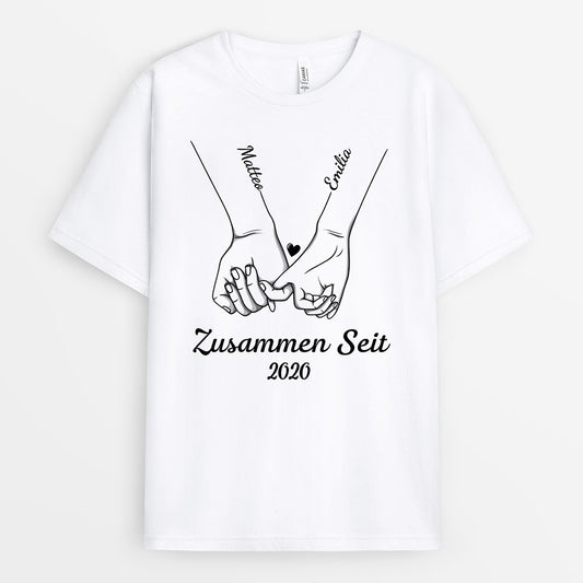 0415A207GGE1 Personalisierte T Shirt Geschenke Hand Paar Zusammen_d685d4c3 ddb3 4e27 a947 d54220f4c55d