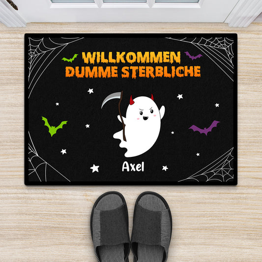 0425D508AGE2 Personalisierte Geschenke Fussmatte Geist Halloween