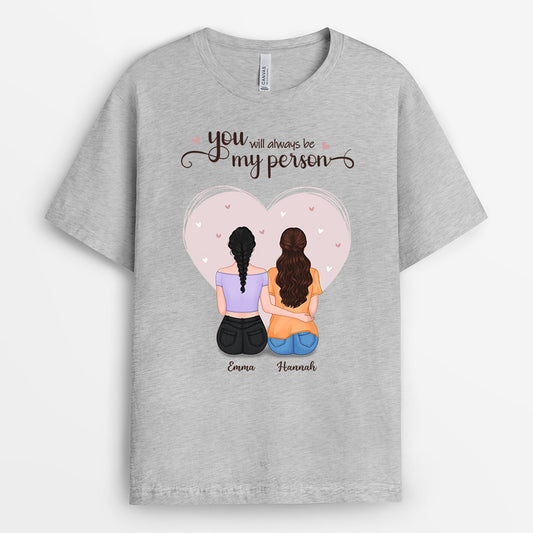 0443AGE2 Personalisierte Geschenke T shirt Besties Beste Freundin