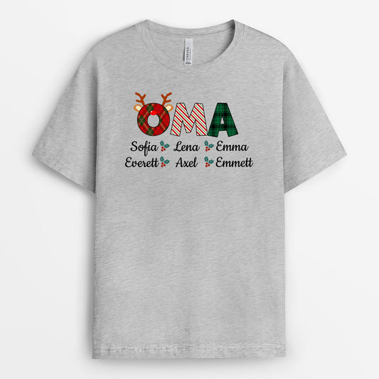 0573AGE1 Personalisierte Geschenke T Shirt Mama Oma Weihnachten
