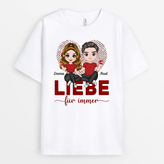 0626Age1 Personalisierte Geschenke T Shirt Frau Mann Paare Parchen Weihnachten