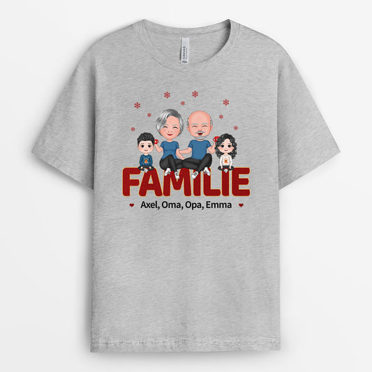 0633AGE2 Personalisierte Geschenke T shirts Mama Papa Mama Opa Familie Weihnachten