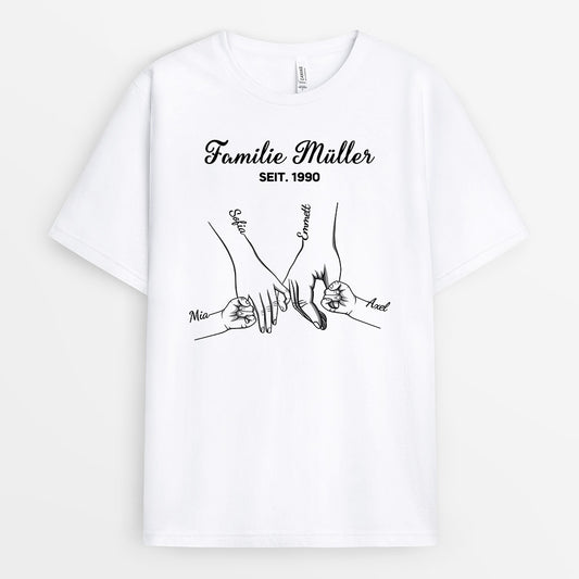0662Age1 Personalisierte Geschenke T Shirt Kinder Mama Papa Oma Opa
