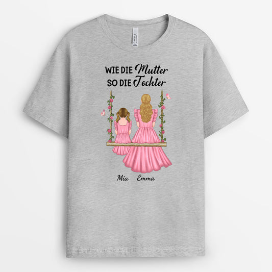 0789AGE2 Personalisierte Geschenke T Shirt Mond Kinder Enkelkinder Mama Oma