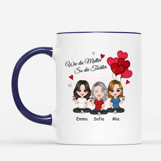 0831MGE2 Personalisierte Geschenke Tasse Kinder Mama Oma