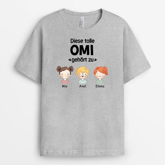 0840AGE2 Personalisierte Geschenke T Shirt Kinder Mama Oma