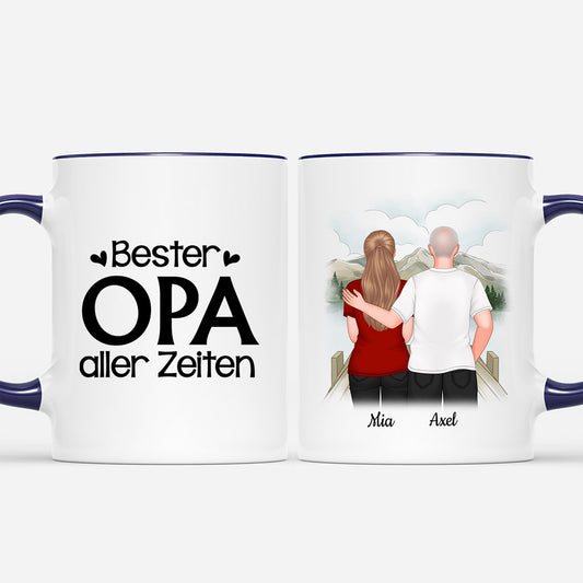 0860MGE2 Personalisierte Geschenke Tasse Kinder Enkelkinder Papa Opa
