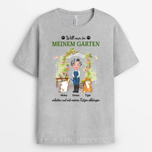 0873AGE2 Personalisierte Geschenke T Shirt Garte Katzen Katzenliebhaber Katzenbesitzer_d7cf6fff c153 478a aa8b 475e20476b26