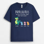 0009AGE1 personalisiertes papasaurus t shirt